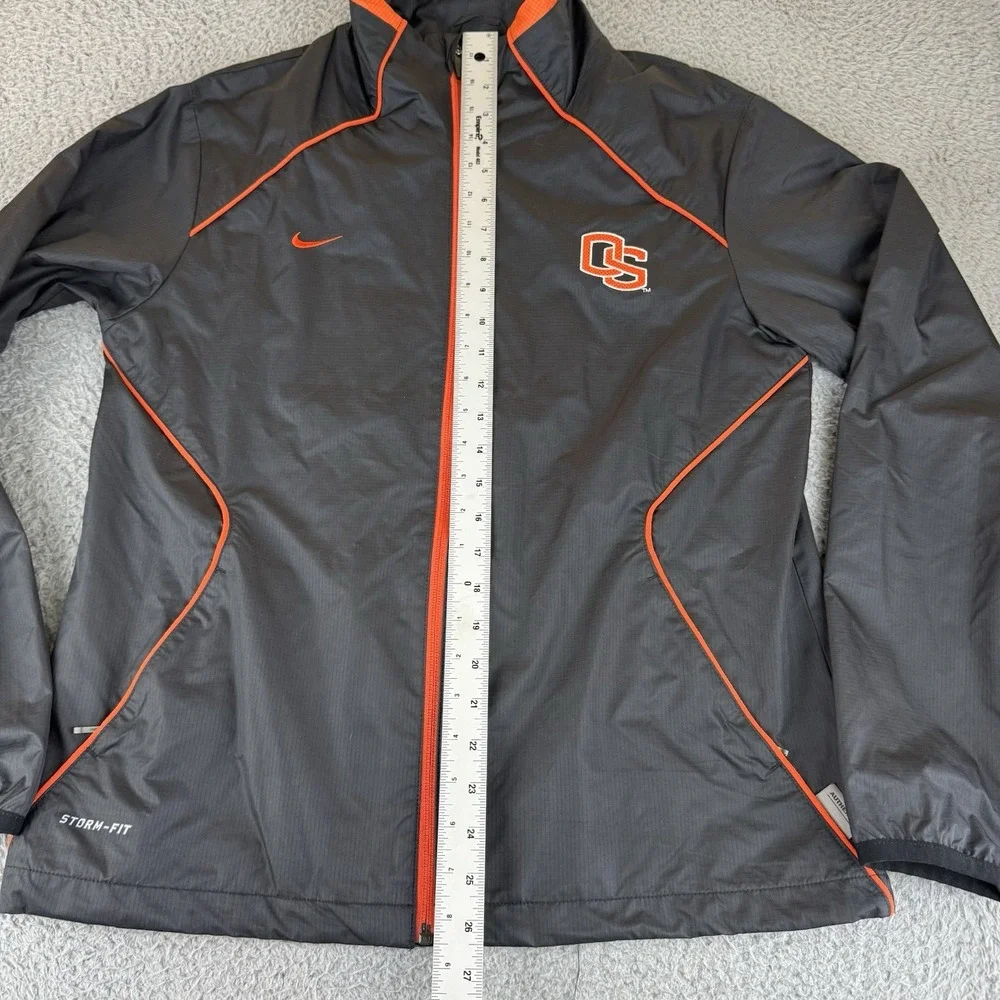 Oregon State Beavers Jacket Womens  Medium Black Nike Windbreaker Softshell Coat
